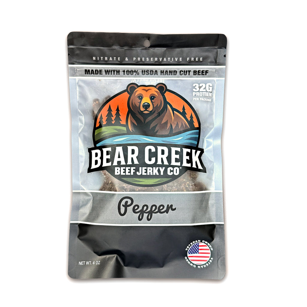 100% USDA Hand Cut Beef Jerky - Pepper