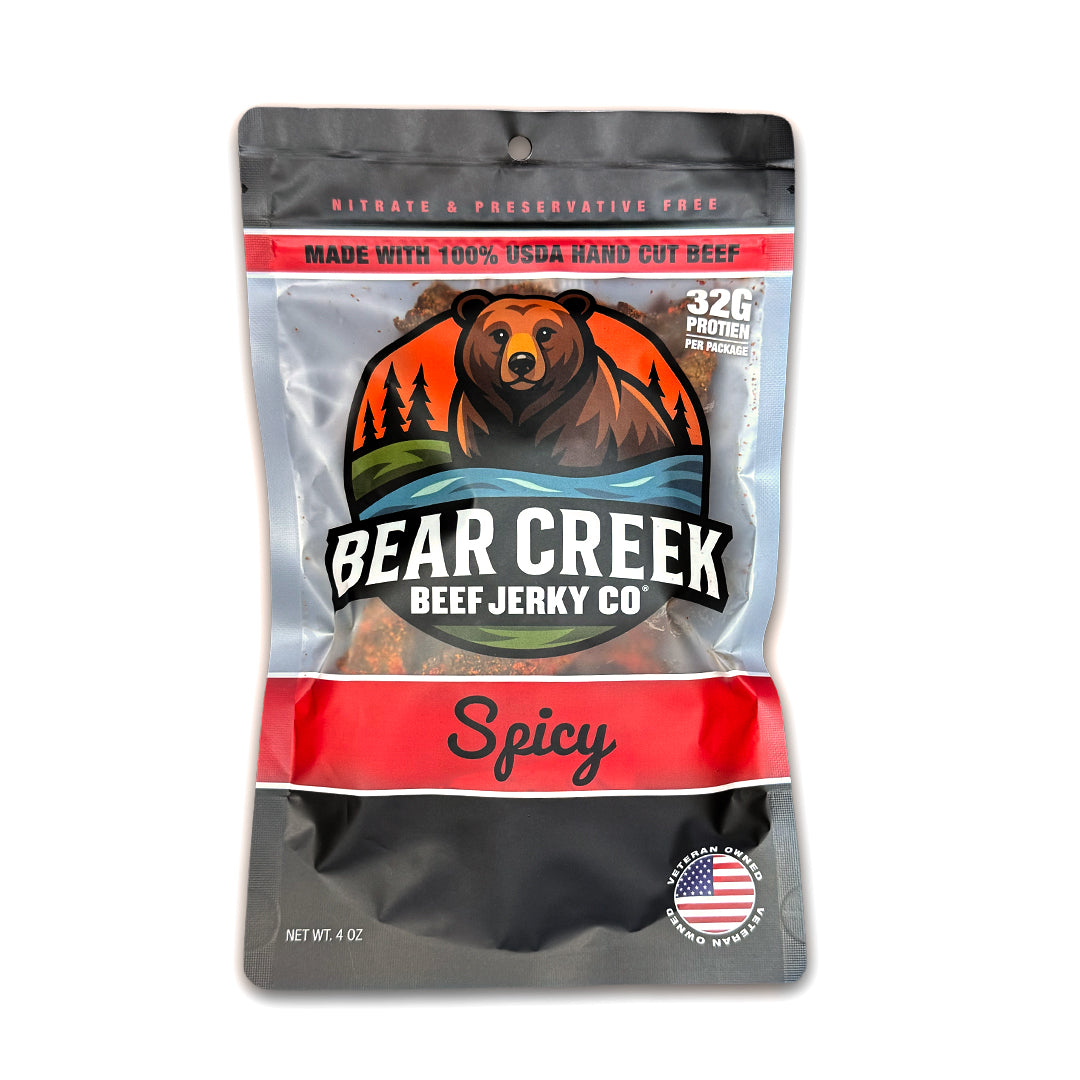 100% USDA Hand Cut Beef Jerky - Spicy